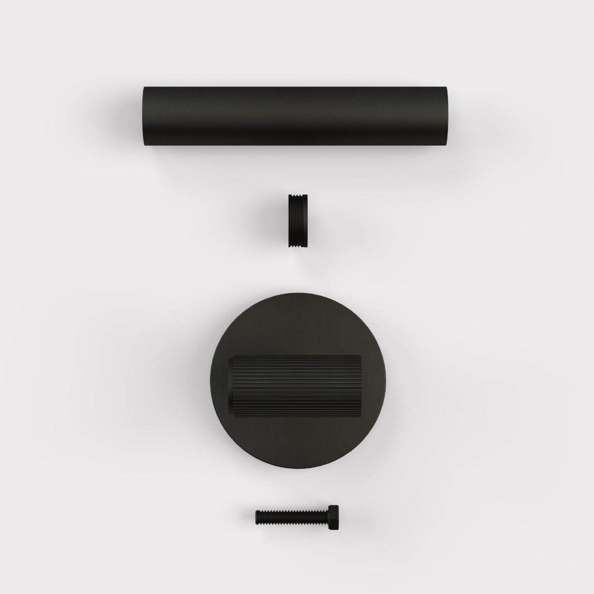 Brass Linear Lever Handle in Black