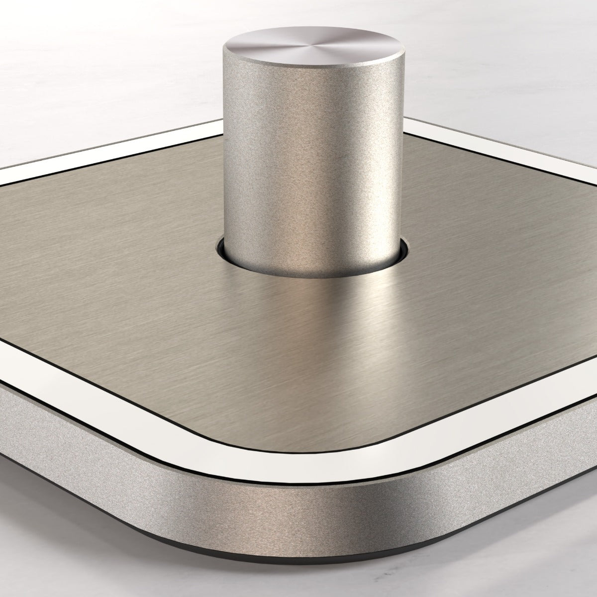 2G Dimmer Light Switch (150W) in Silver & White Gloss