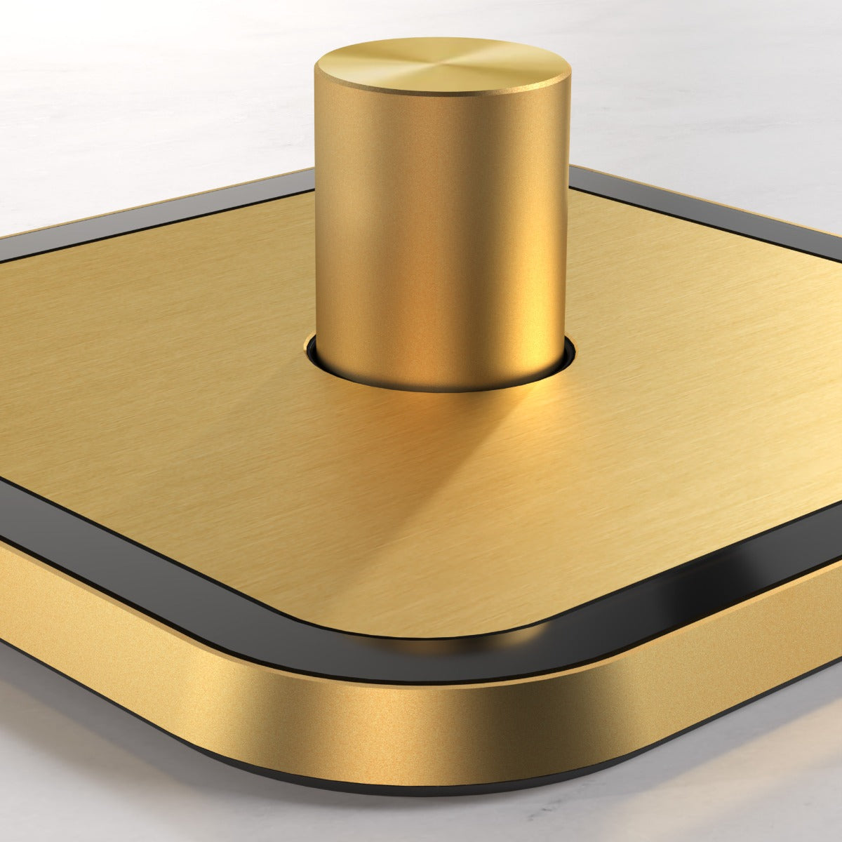 1G Dimmer Light Switch (150W) in Gold & Black Gloss