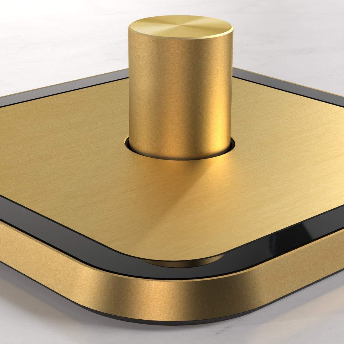 2G Dimmer Light Switch (150W) in Gold & Black Gloss