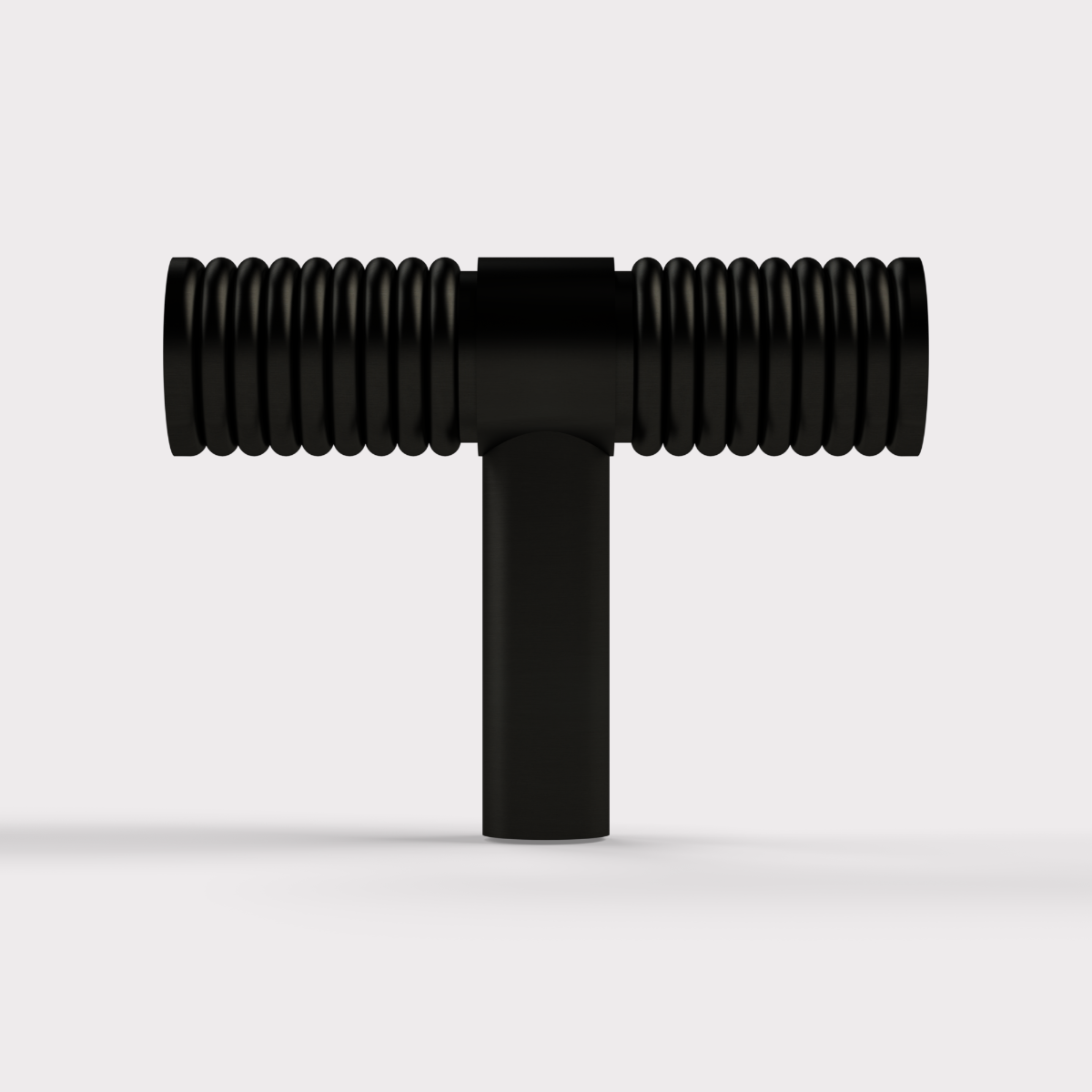 Fluted T Bars in Black