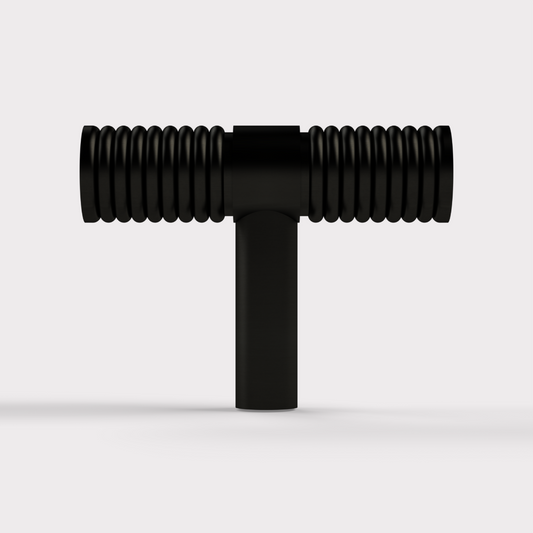Fluted T Bars in Black