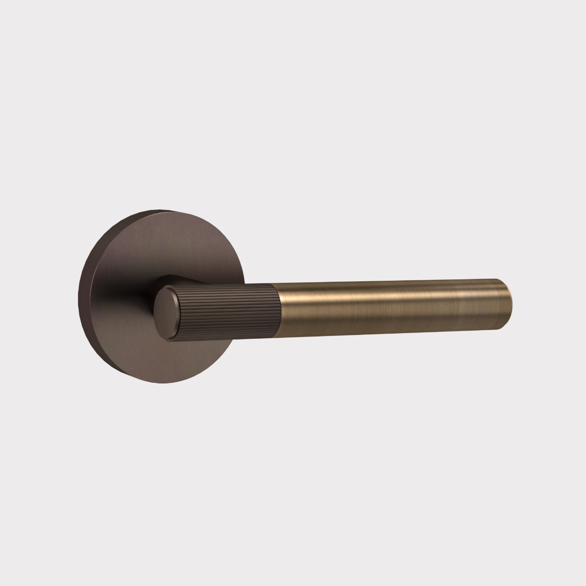 Brass Linear Lever Handle in Antique and Bronze