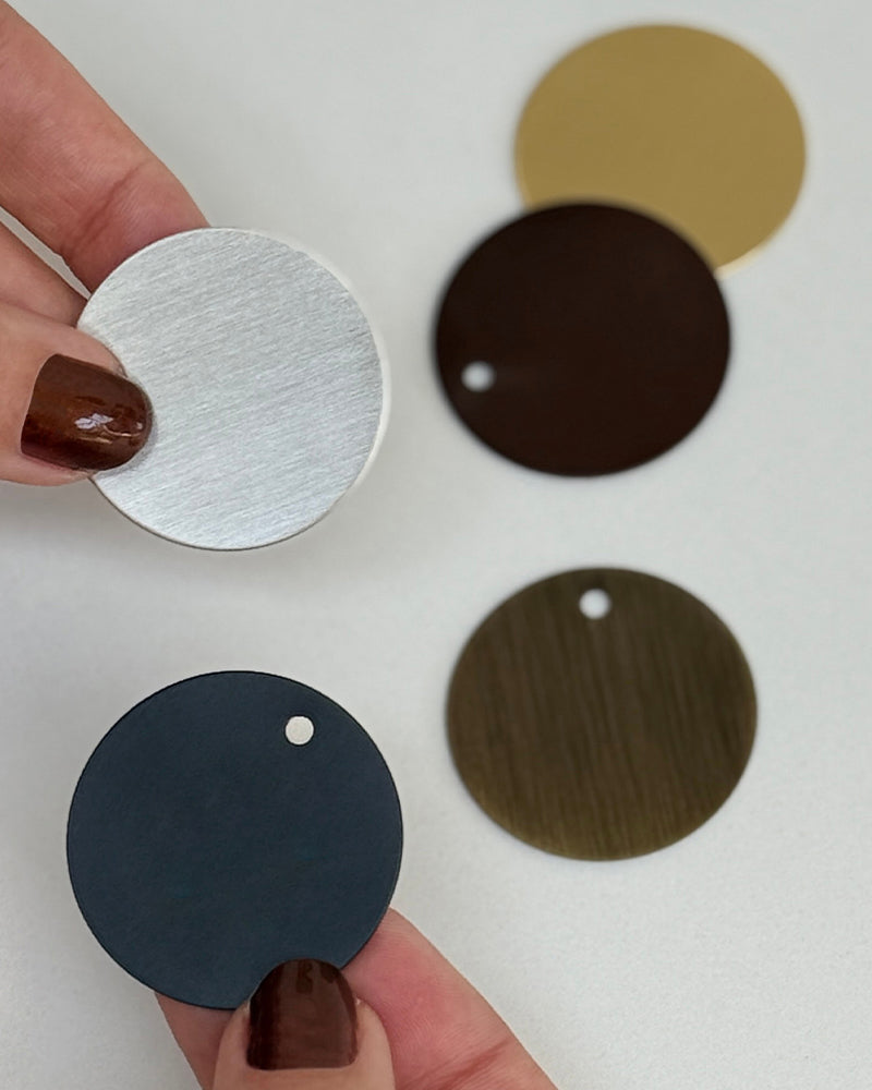 small round sample discs