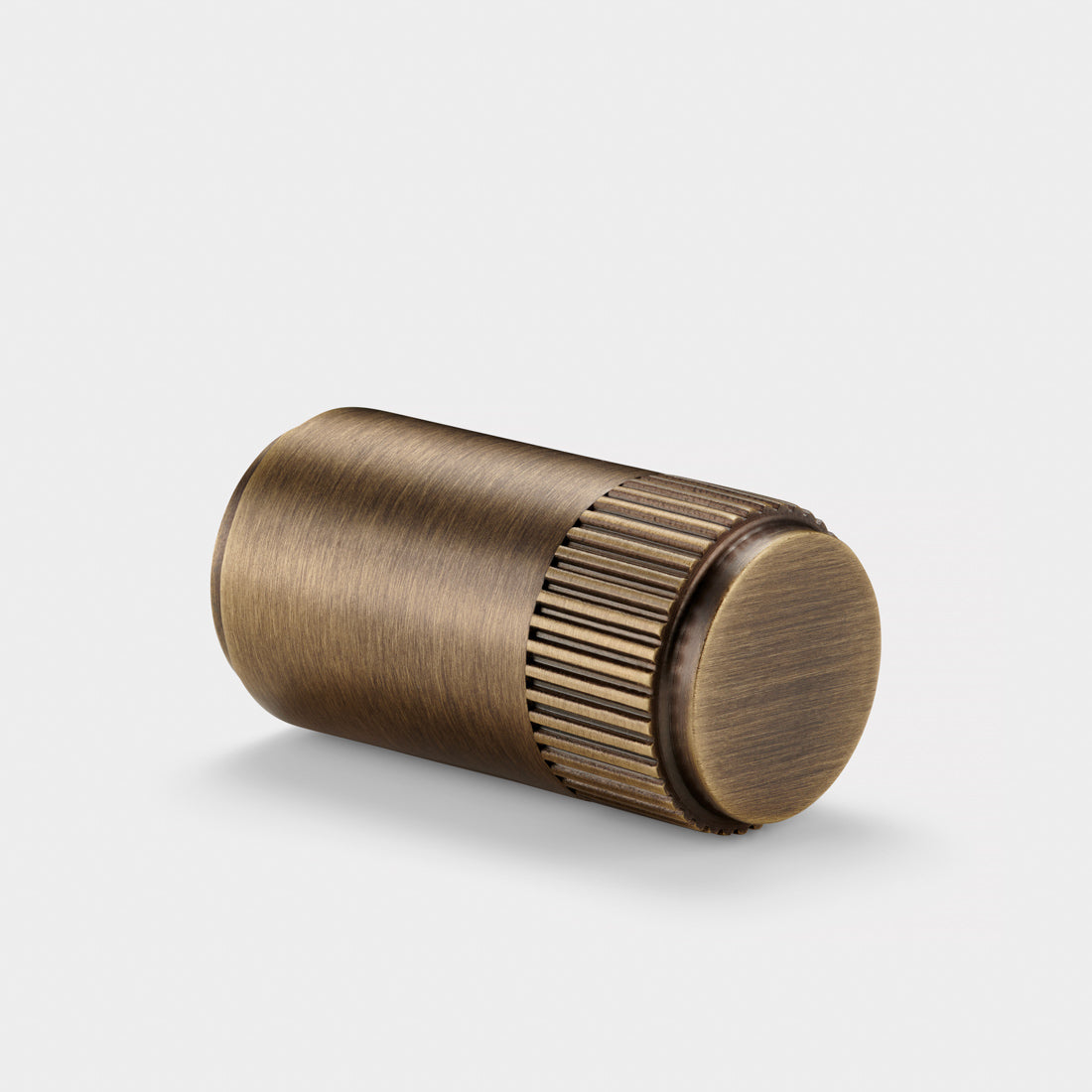 Brass Linear Cylinder Pulls in Antique