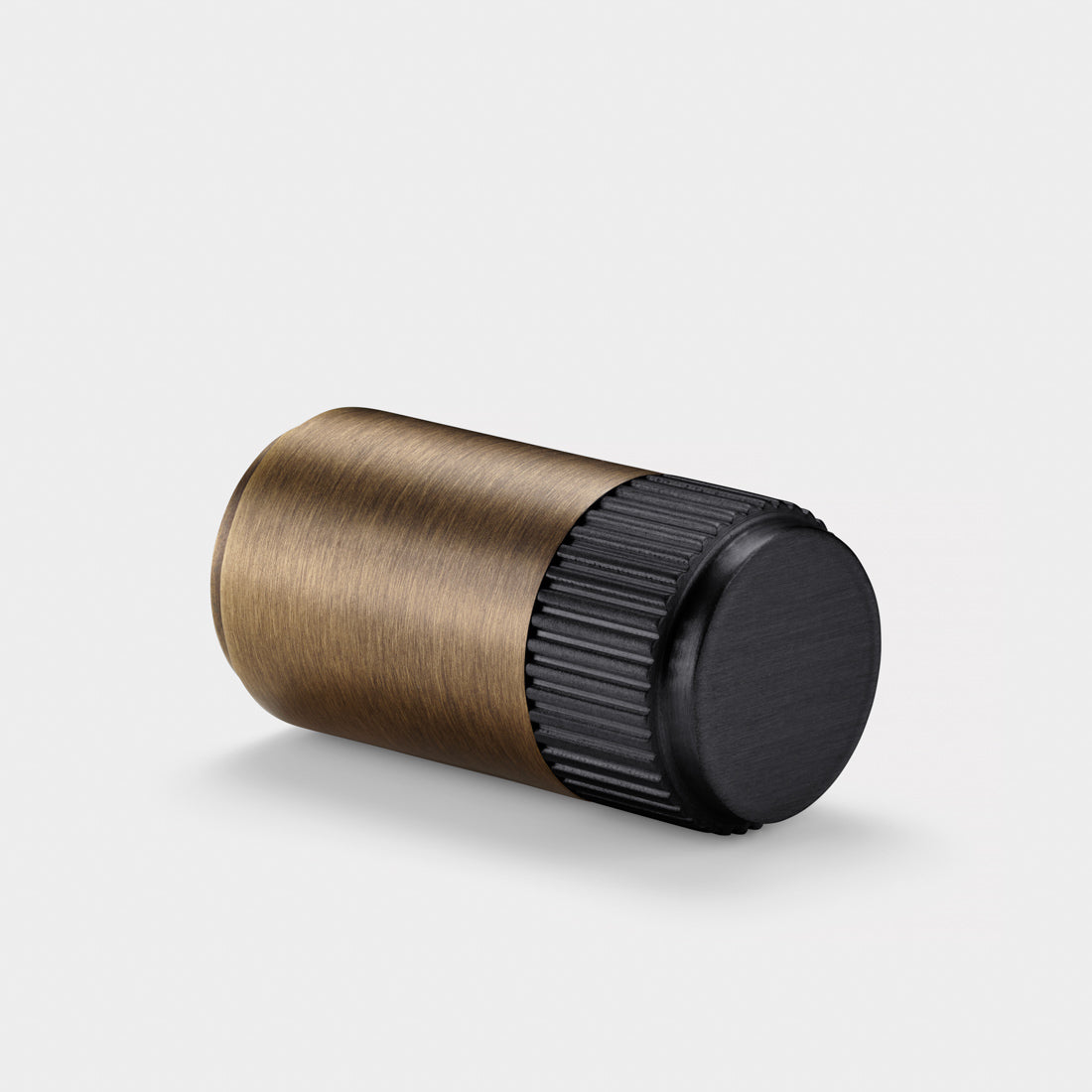 Brass Linear Cylinder Pulls in Antique and Black