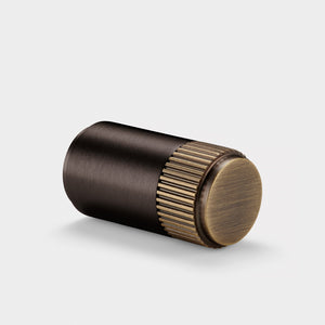 Brass Linear Cylinder Pulls in Bronze and Antique Gold