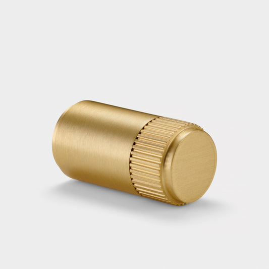 Brass Linear Cylinder Pulls in Gold