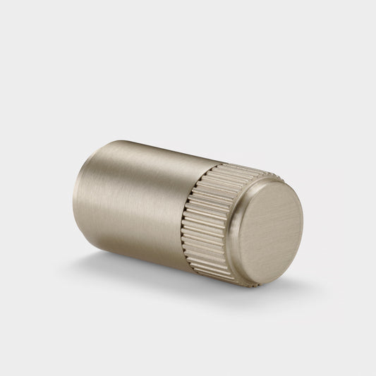 Brass Linear Cylinder Pulls in Silver