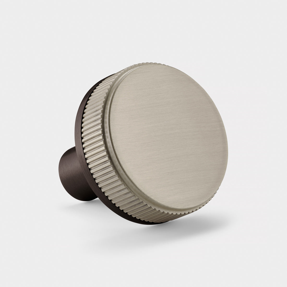 Brass Linear Door Knobs in Bronze and Silver