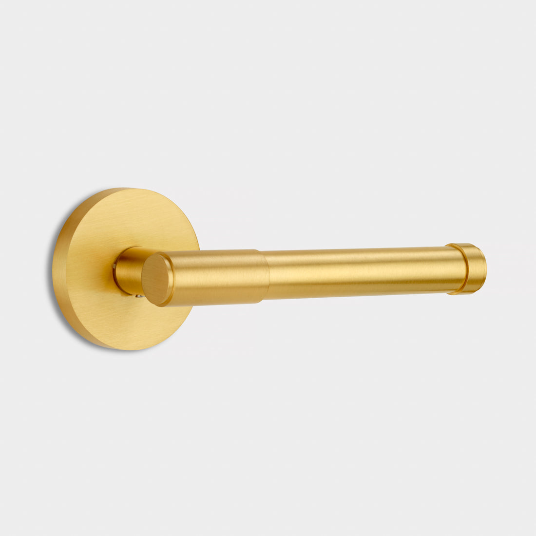 Brass Door Lever Handle in Gold