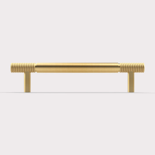 Fluted Pull Handle in Gold