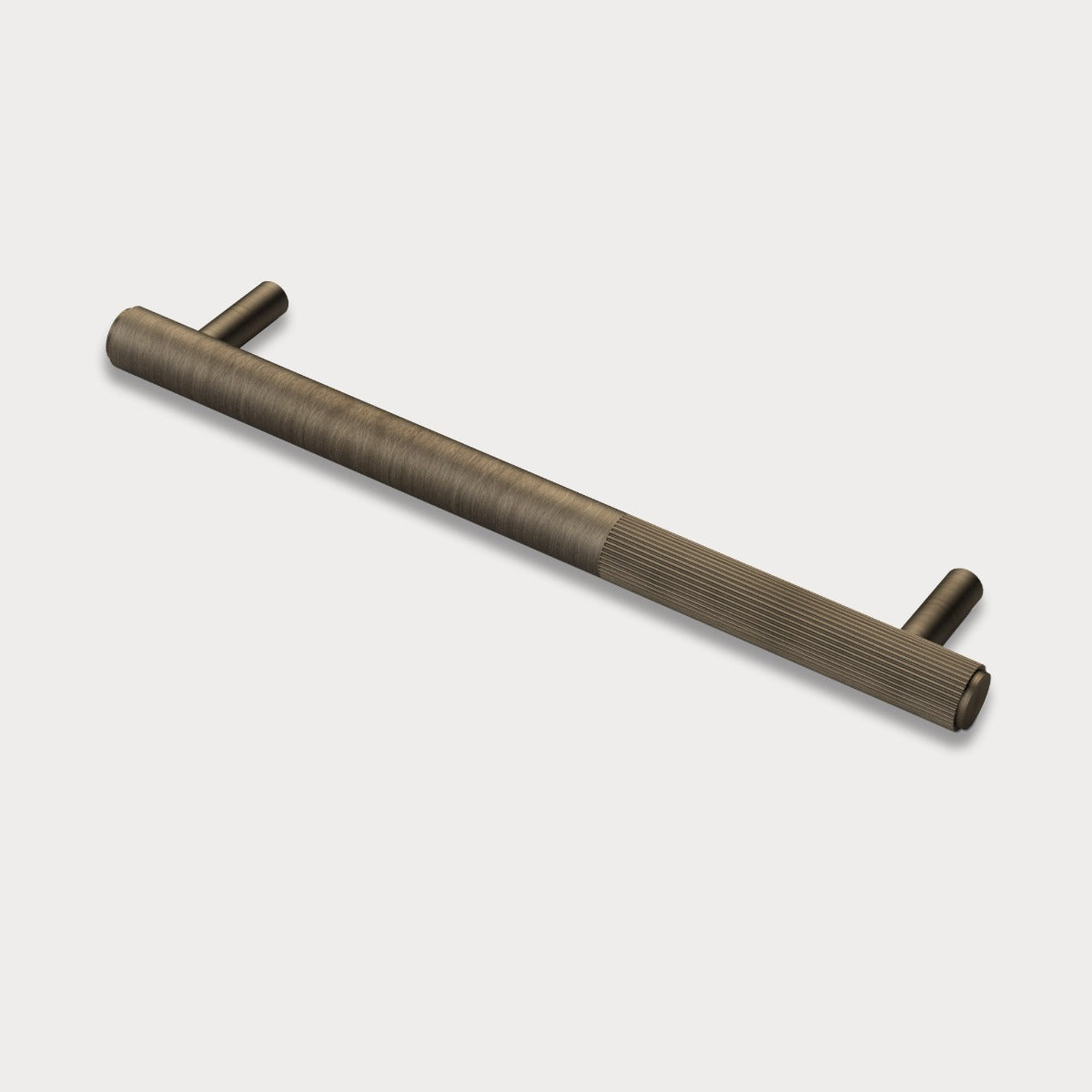 Brass Linear Cabinet Handle in Antique
