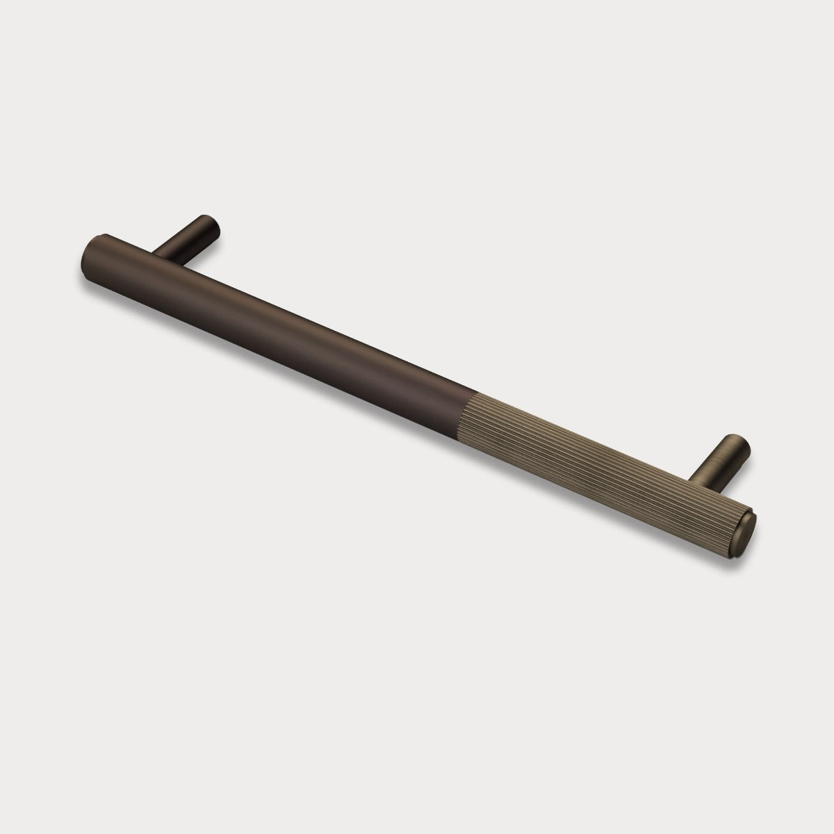 Brass Linear Cabinet Handle in Bronze and Antique Gold
