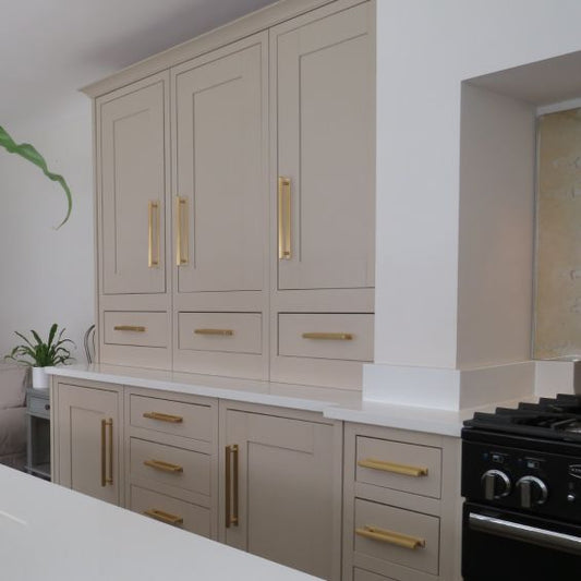 Brass Backplate - Gold - 160mm Hole Centre