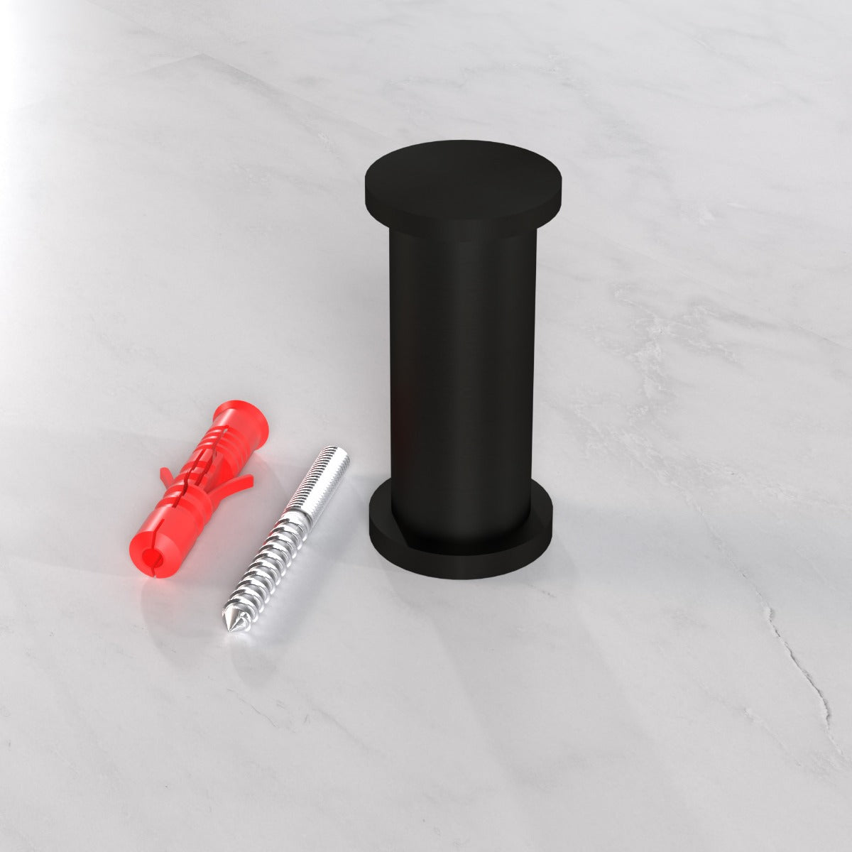 Brass Coat Hook in Black