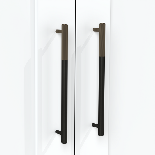 Brass Linear Cabinet Handle in Black and Antique