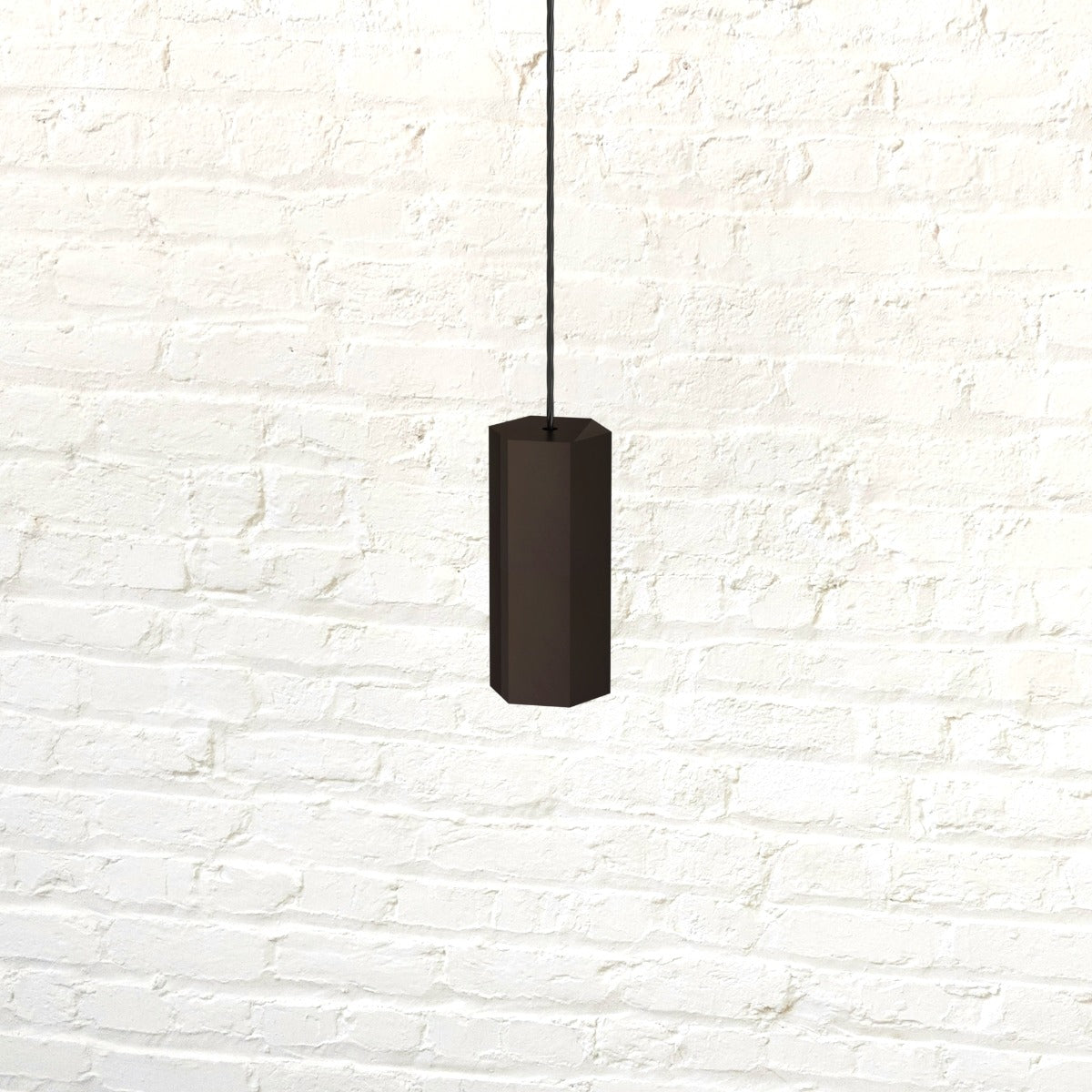 Brass Hexagon Pull Cord Light Switch in Bronze