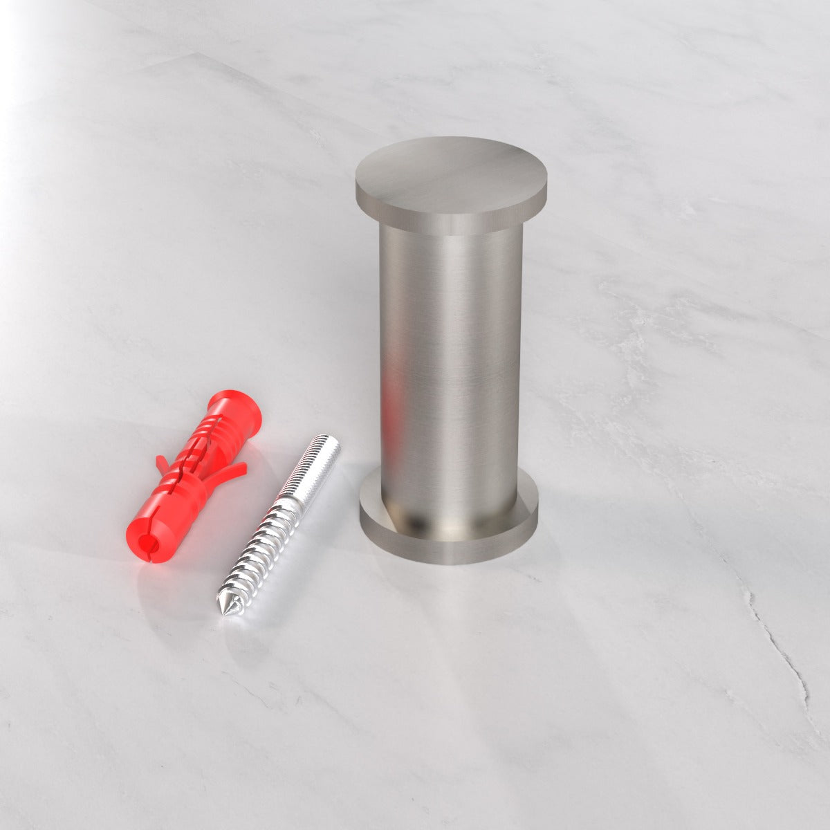 Brass Coat Hook in Silver