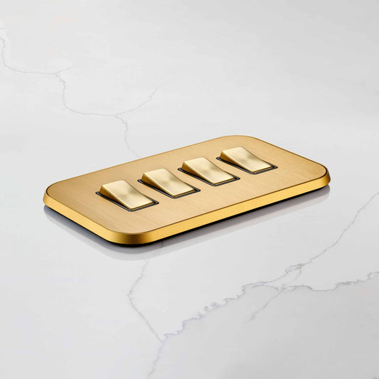 4G Rocker Light Switch (20A) in Gold
