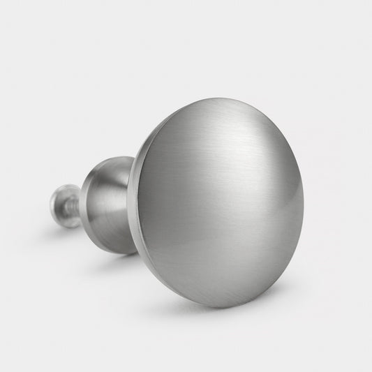 Brass Dome Door Knobs in Silver