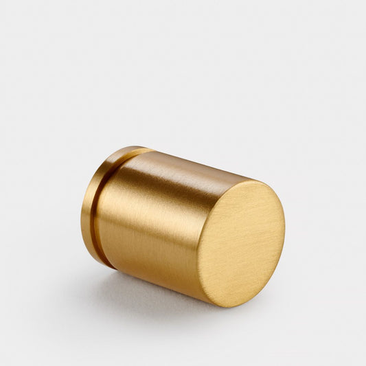 Brass Cylinder Pulls in Gold