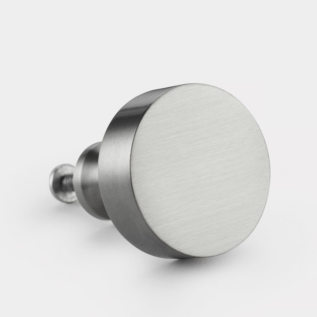 Brass Round Door Knobs in Silver