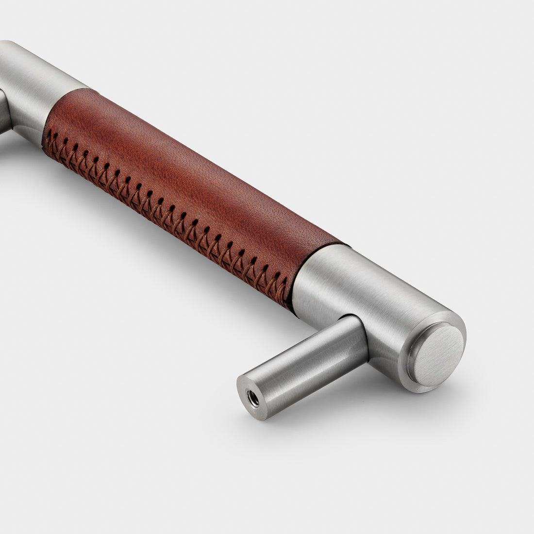 Brass Bar Handle With Backplate - Silver - Hole Centre 320mm – product view 8