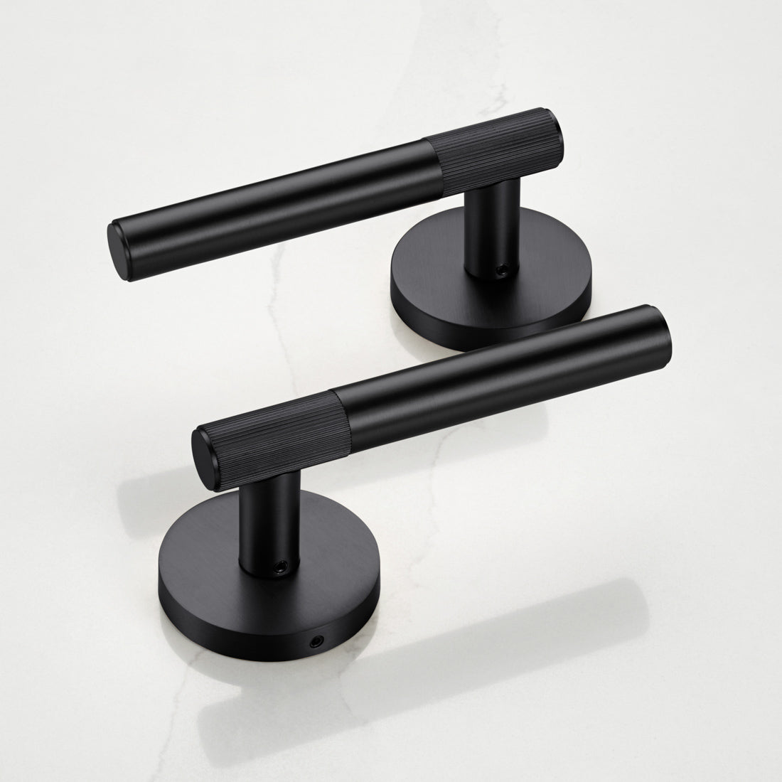Brass Linear Lever Handle in Black