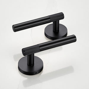 Brass Linear Lever Handle in Black