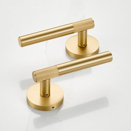 Brass Linear Lever Handle in Gold