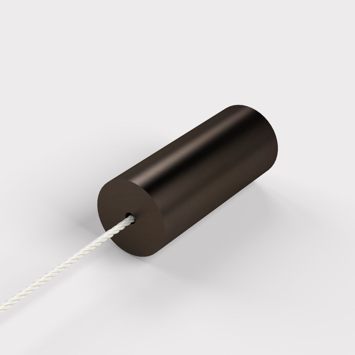 Brass Cylinder Pull Cord Light Switch in Bronze