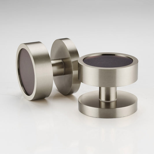 Brass Mortice Door Knobs in Silver – product view 5