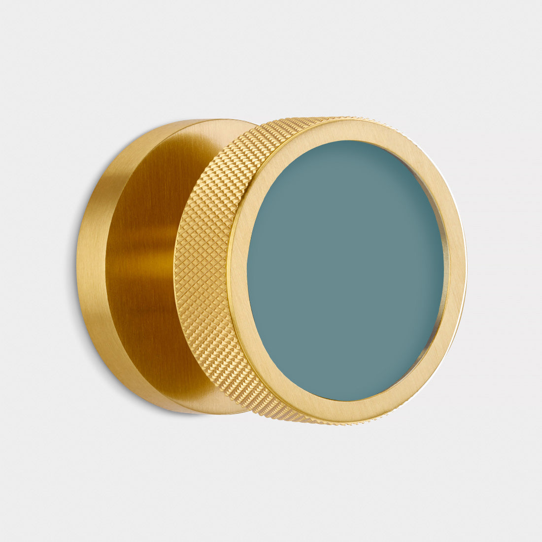 Custom Colour Brass Mortice Door Knobs Knurled in Gold