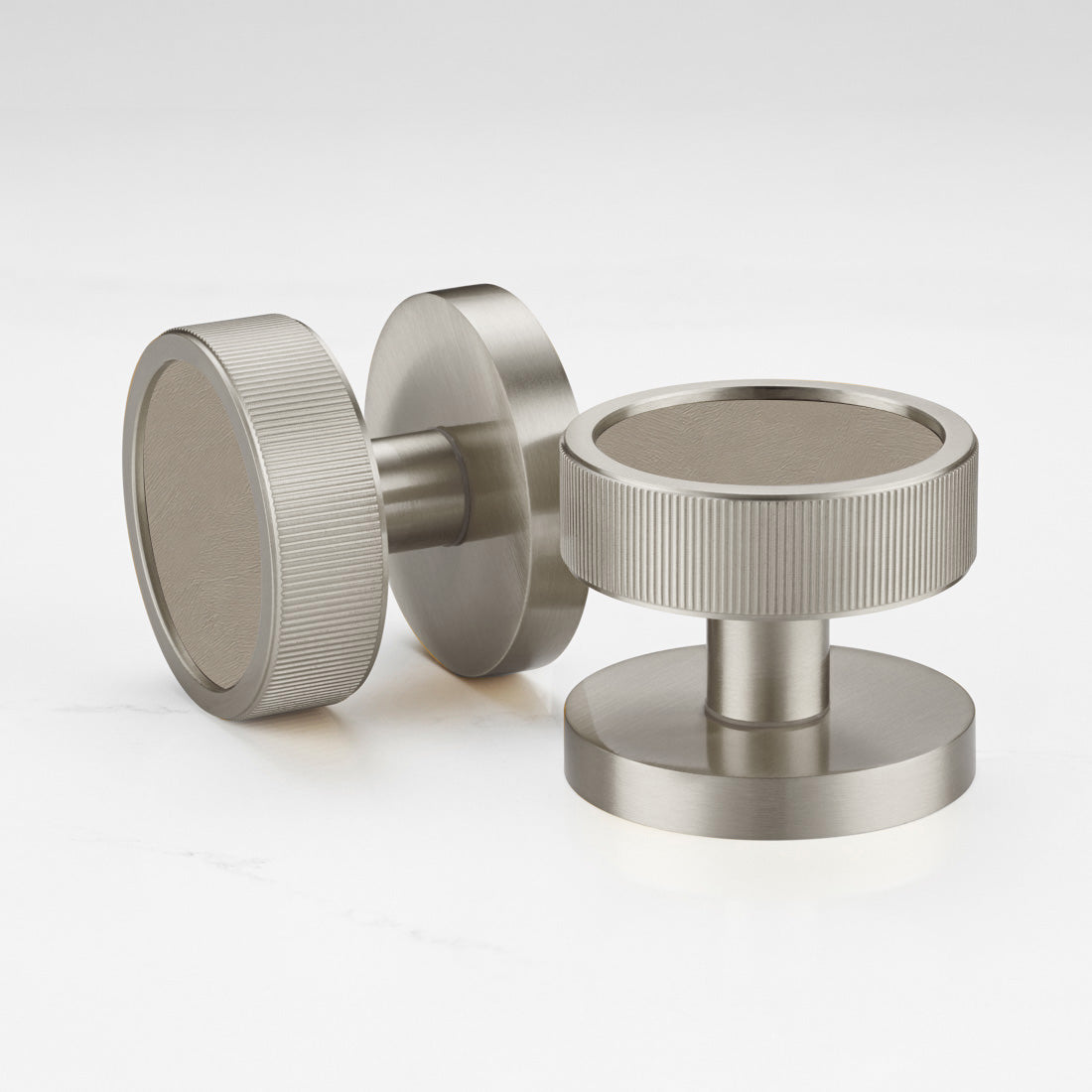 Paintable Mortice Door Knobs in Silver