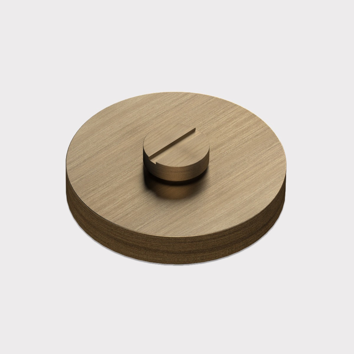 Brass Knurled Thumbturn Door Lock Set in Antique