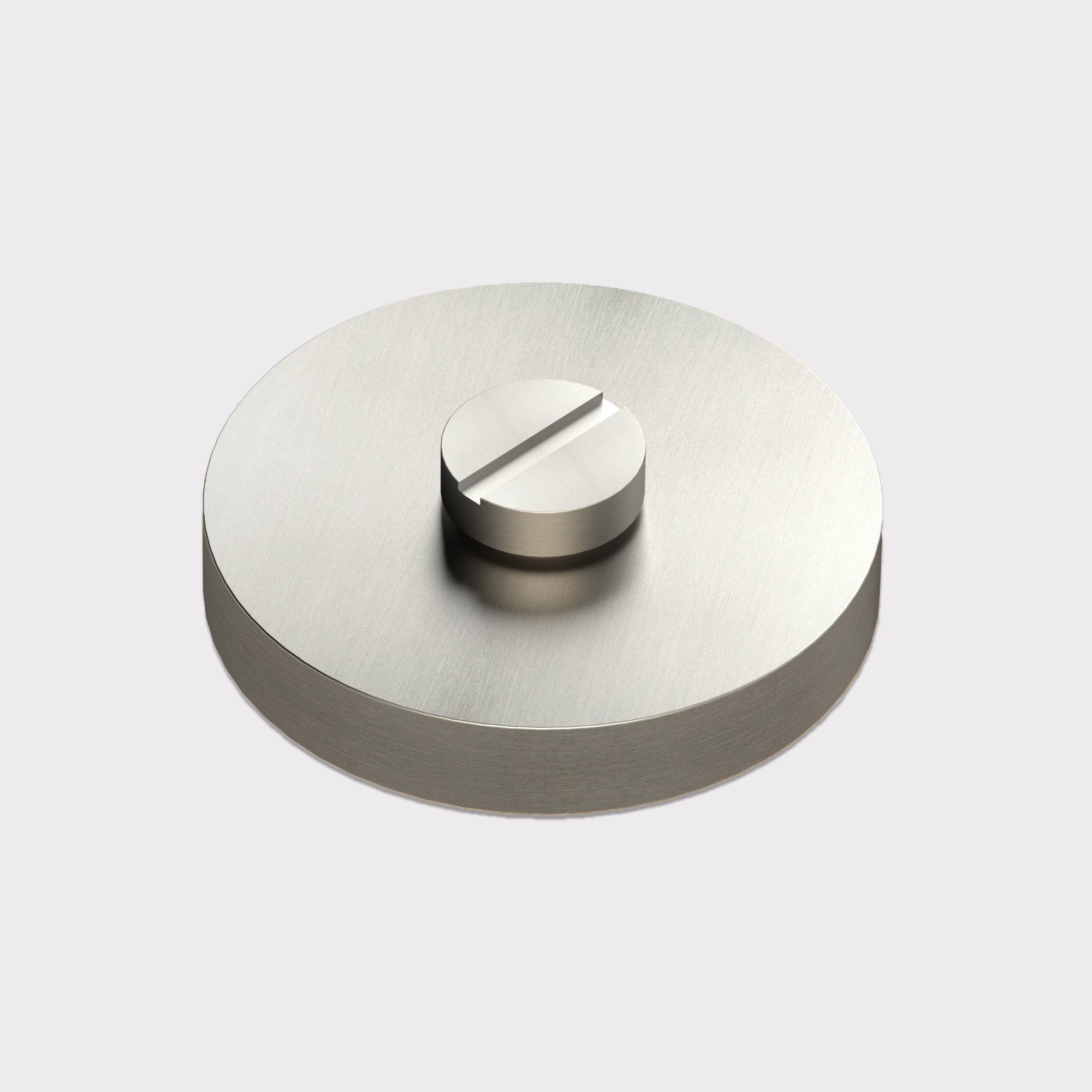 Brass Thumbturn Door Lock Set in Matte Silver