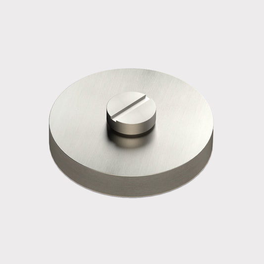 Brass Thumbturn Door Lock Set in Silver