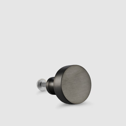 Round Door Knobs in Gunmetal - Small
