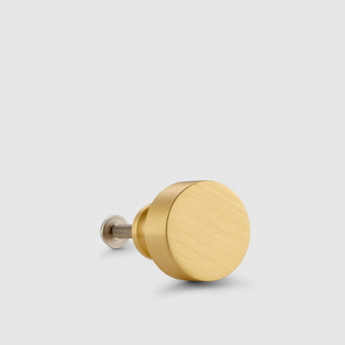Brass Round Door Knobs in Gold - Small