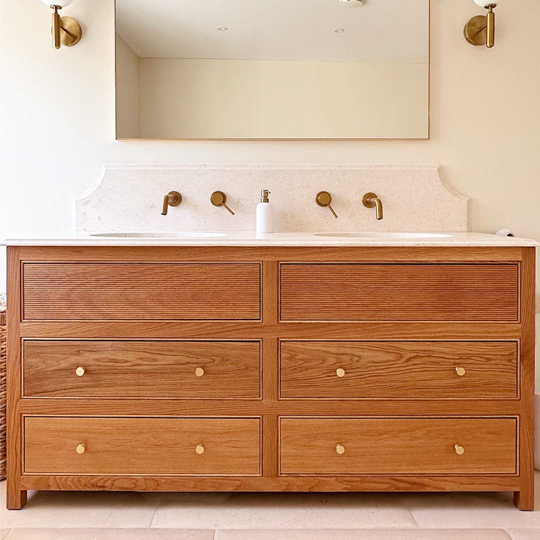 Brass Round Door Knobs in Gold - Small