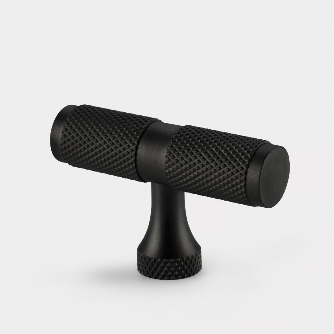 Brass Knurled T Bars in Black