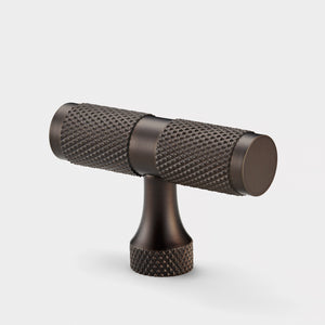 Brass Knurled T Bars in Bronze