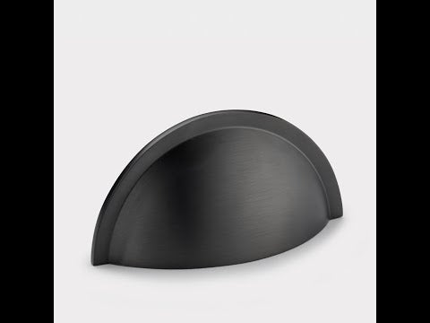 PUSHKA HOME - P40 - Brass Cup Handle - Gunmetal Grey