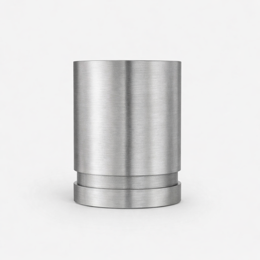 Brass Cylinder Pulls in Silver