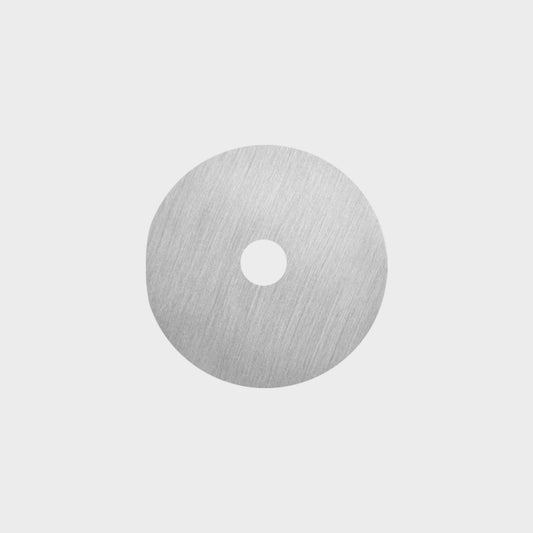 Brass Backplate - Silver  - Round