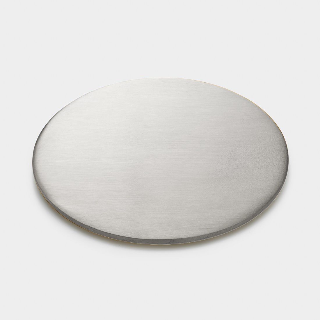 Brass Round Drinks Coaster in Silver