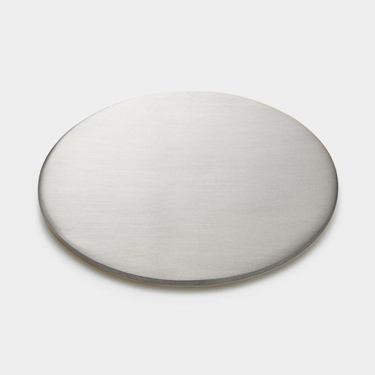 Brass Round Drinks Coaster in Silver