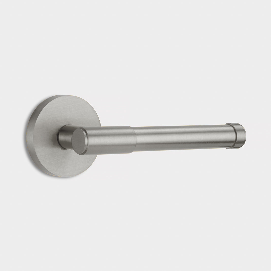 Brass Door Lever Handle in Silver