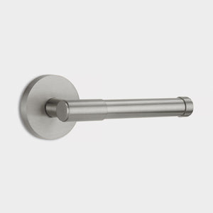 Brass Door Lever Handle in Silver